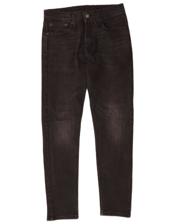 Levi's Mens 512 Slim Tapered Jeans W28 L30 Μαύρο βαμβακερό