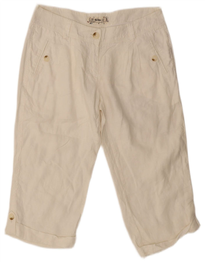 Ανδρικό παντελόνι Capri Fat Face UK 10 Small W32 L23 White