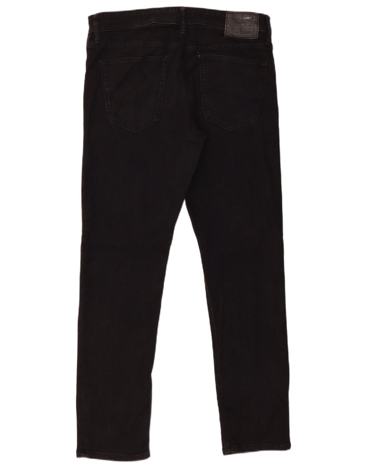 Jack & Jones Ανδρικό Slim Jeans W34 L32 Μαύρο βαμβακερό