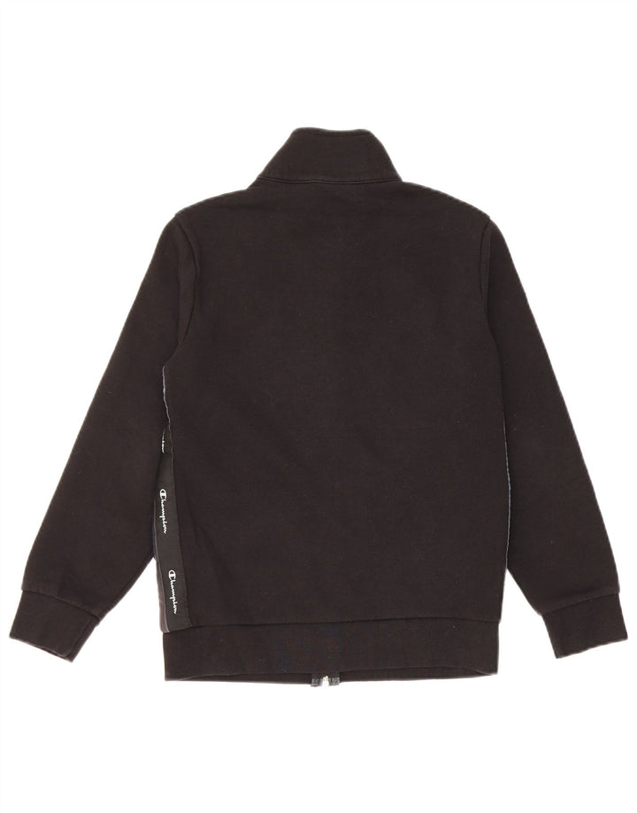 Champion Boys Graphic αθλητική φόρμα Top Jacket 9-10 Years Black Cotton