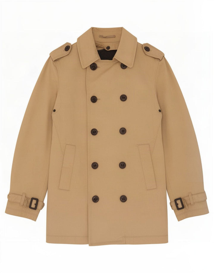 Zara Ανδρική καμπαρντίνα UK 36 Small Beige Polyester