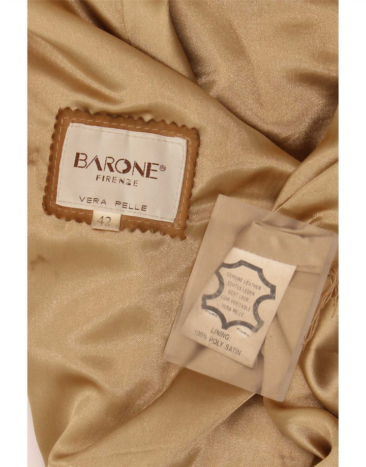 Barone Γυναικείο Δερμάτινο Μπουφάν IT 42 Μεσαίο Καφέ