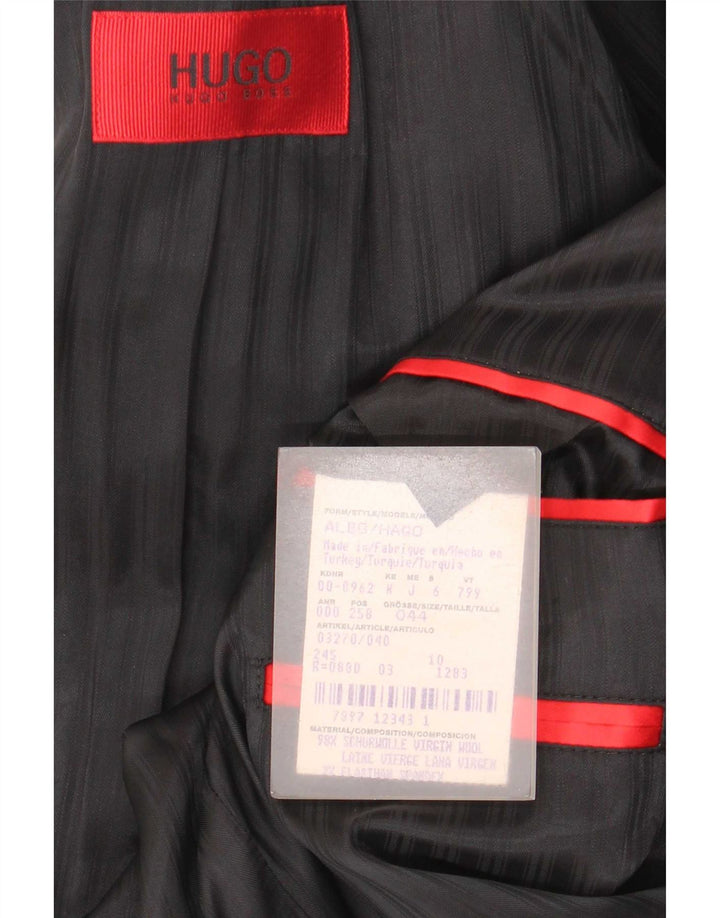 Ανδρικό μπουφάν σακάκι Hugo Boss με 3 κουμπιά EU 44 XS Γκρι παρθένο μαλλί