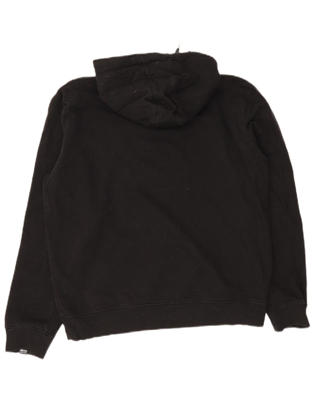 Ellesse Γυναικείο Hoodie Jumper UK 12 μεσαίο μαύρο βαμβακερό