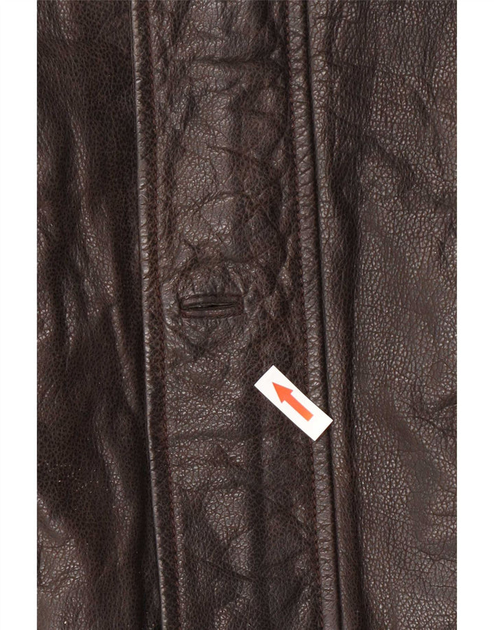 Cortefiel Ανδρικό Δερμάτινο Μπουφάν IT 50 Large Brown Classic