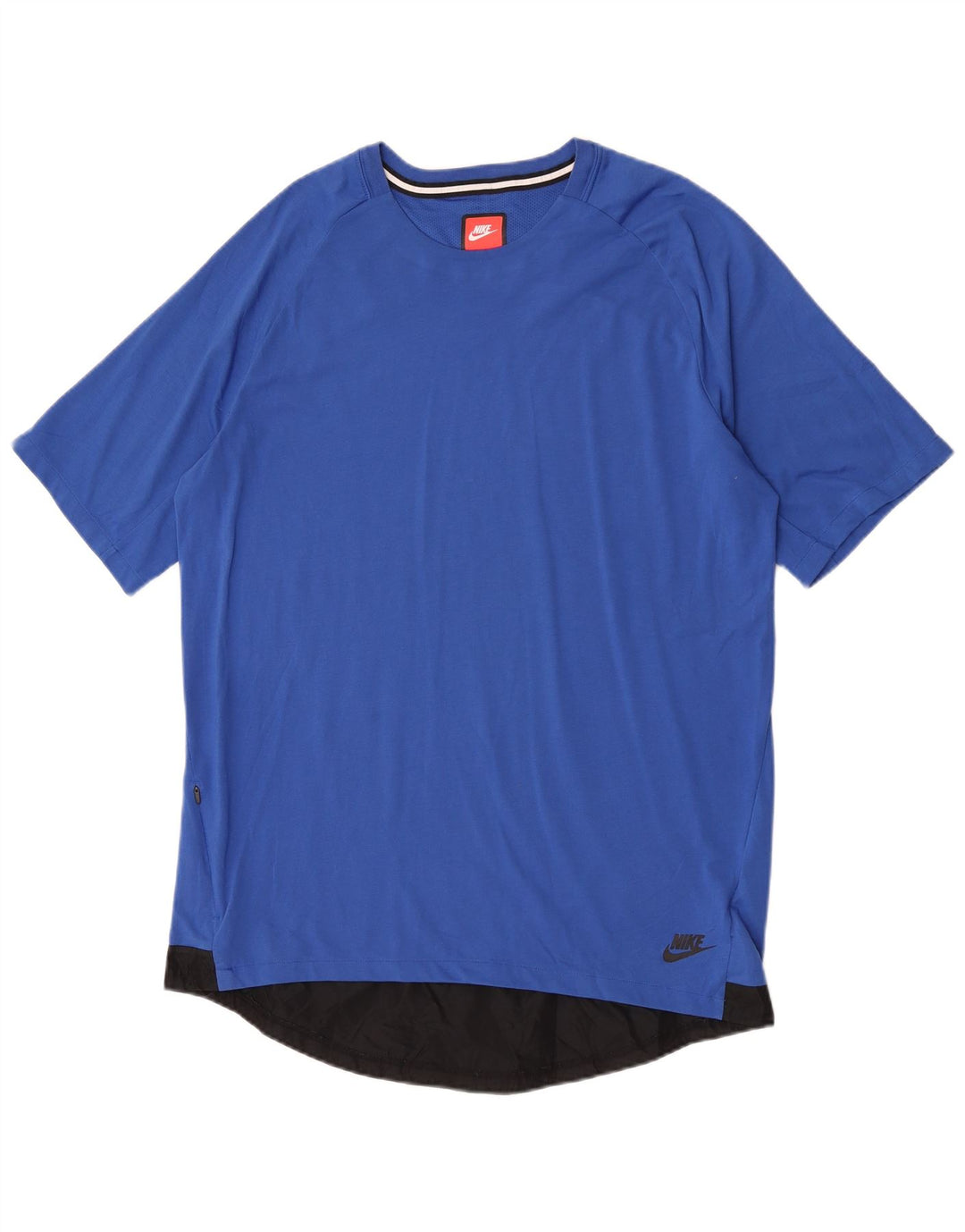 Ανδρικό T-Shirt Nike Top Large Blue Colourblock Πολυεστέρας