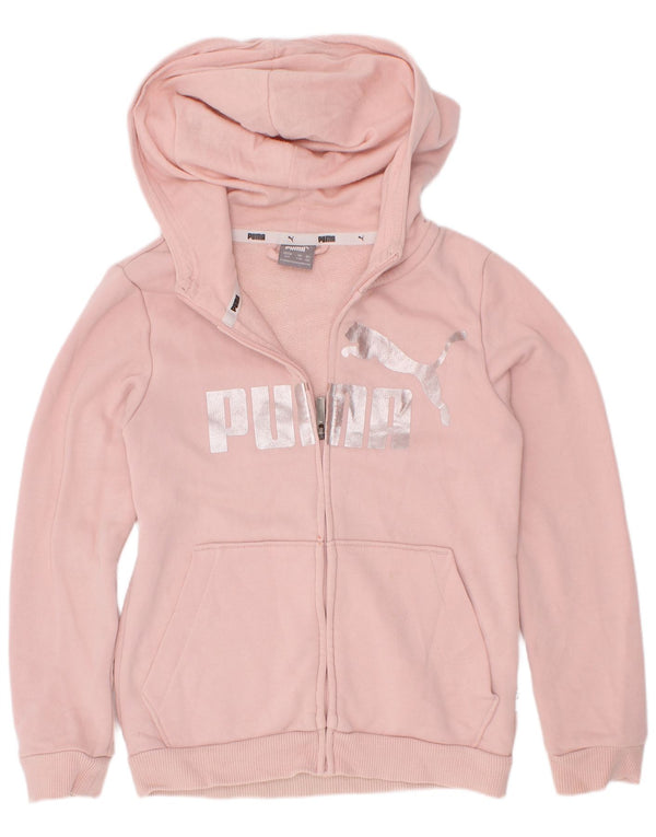 Πουλόβερ Puma Girls Graphic Zip Hoodie 7-8 ετών Ροζ βαμβακερό