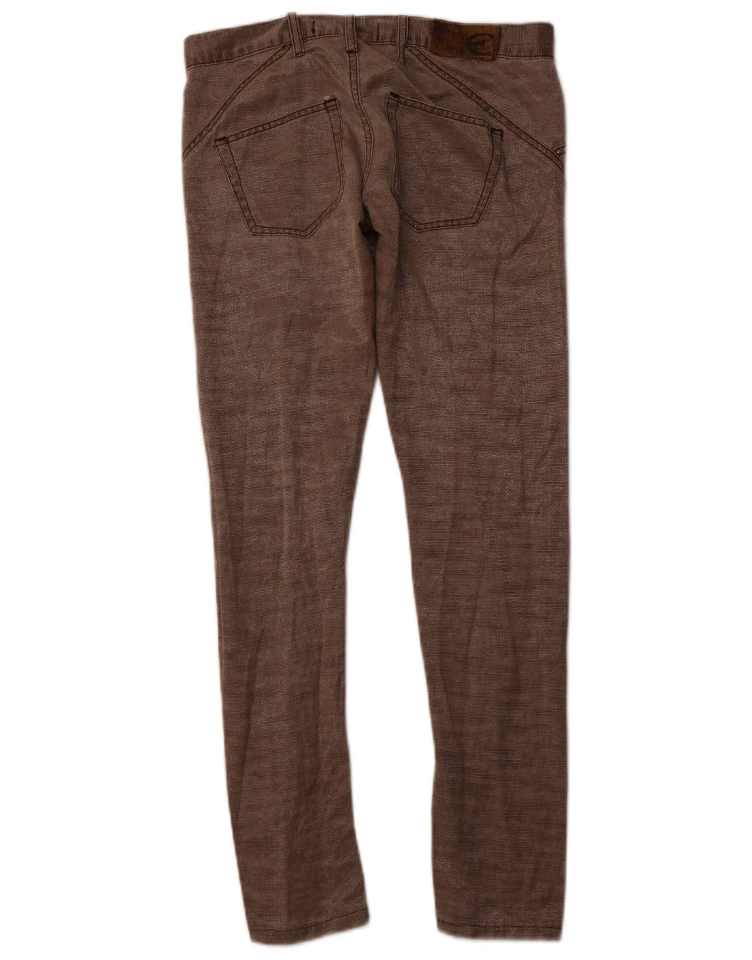 JUST CAVALLI Γυναικείο Slim Casual Παντελόνι IT 40 Small W30 L30 Καφέ Βαμβακερό