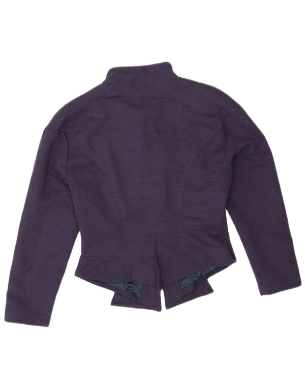 VINTAGE Γυναικείο Bomber Jacket IT 44 Medium Navy Blue Acetate