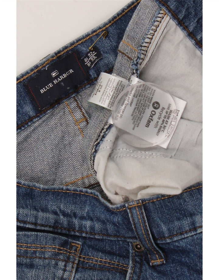 Ανδρικό τζιν Marks & Spencer Blue Harbor Straight W32 L33 Blue Cotton