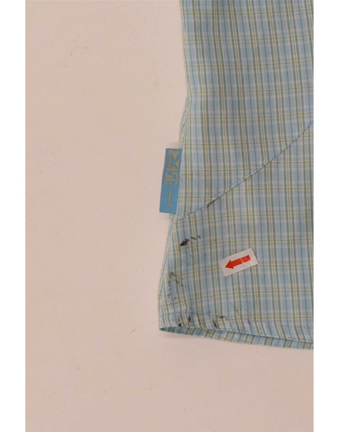 SALEWA Γυναικείο κοντομάνικο πουκάμισο UK 10 Small Blue Check Polyester