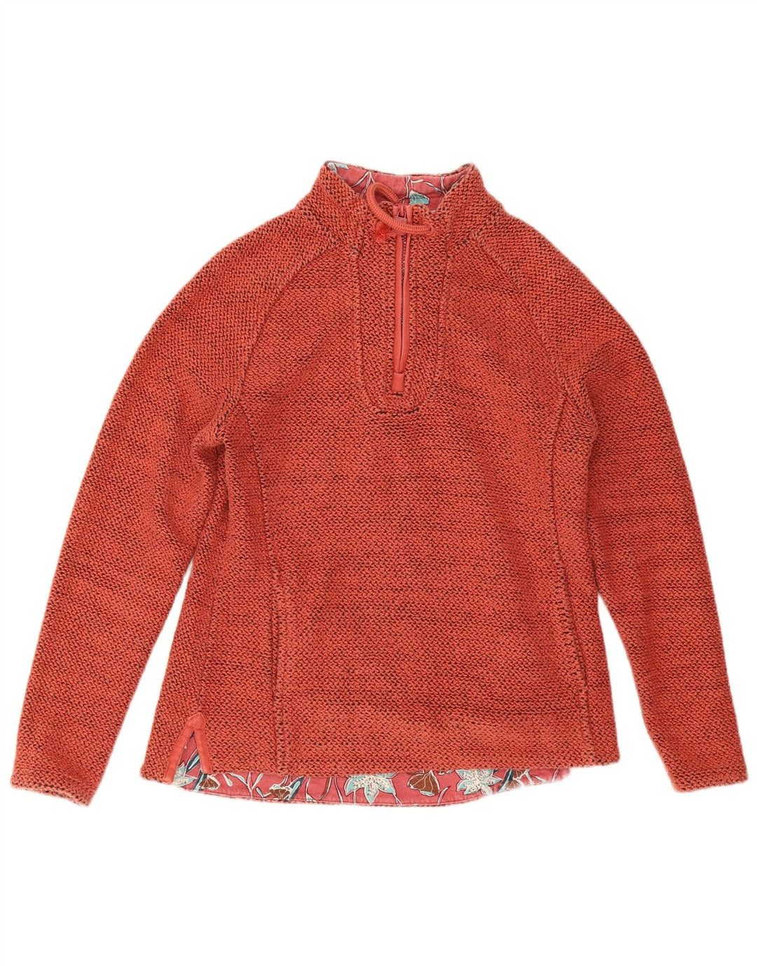 Weird Fish Γυναικεία φούτερ με φερμουάρ με λαιμόκοψη Jumper UK 10 Small Orange