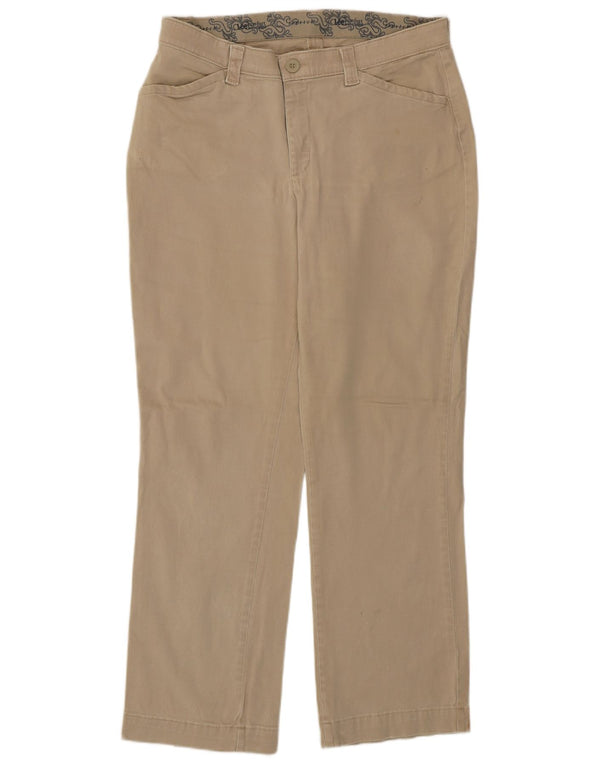 Γυναικείο ίσιο καθημερινό παντελόνι Lee US 10 Μεγάλο W32 L29 Μπεζ βαμβακερό