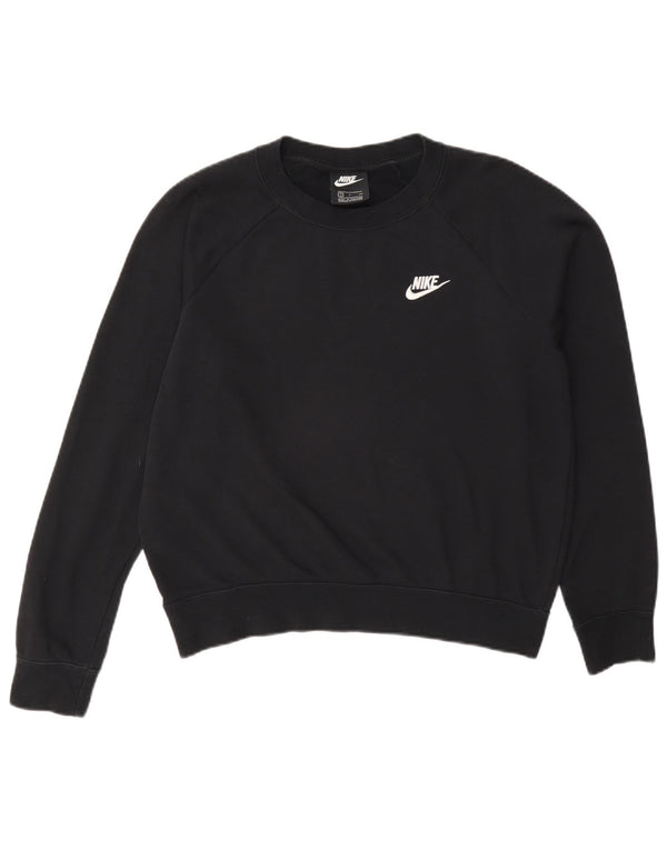 Γυναικείο φούτερ Nike υπερμεγέθη Jumper UK 10 Small μαύρο βαμβακερό
