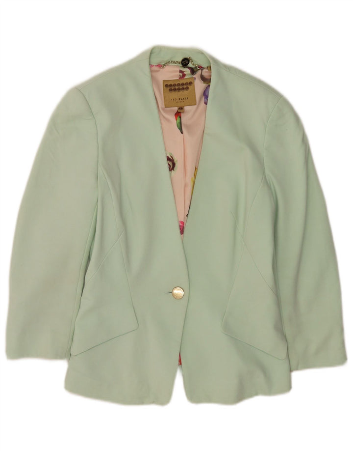 Ted Baker Γυναικείο Μπουφάν Blazer UK 6 XS Πράσινη βισκόζη με 1 κουμπί
