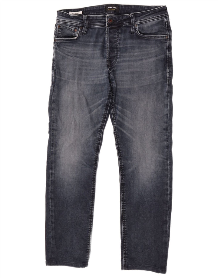 Jack & Jones Ανδρικό Τζιν GLENN Slim W33 L30 Μπλε βαμβακερό