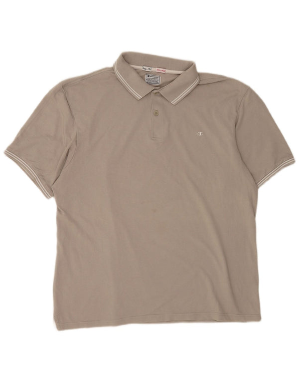 Champion Ανδρικό πουκάμισο Polo Easy Fit 3XL γκρι βαμβακερό