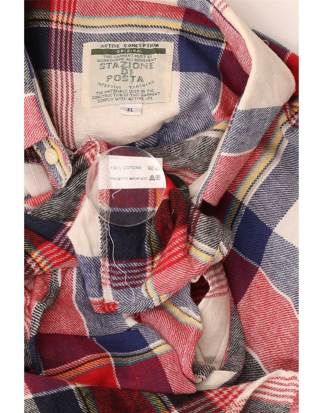 Vintage Ανδρικό Φανελένιο Πουκάμισο XL Πολύχρωμο βαμβακερό