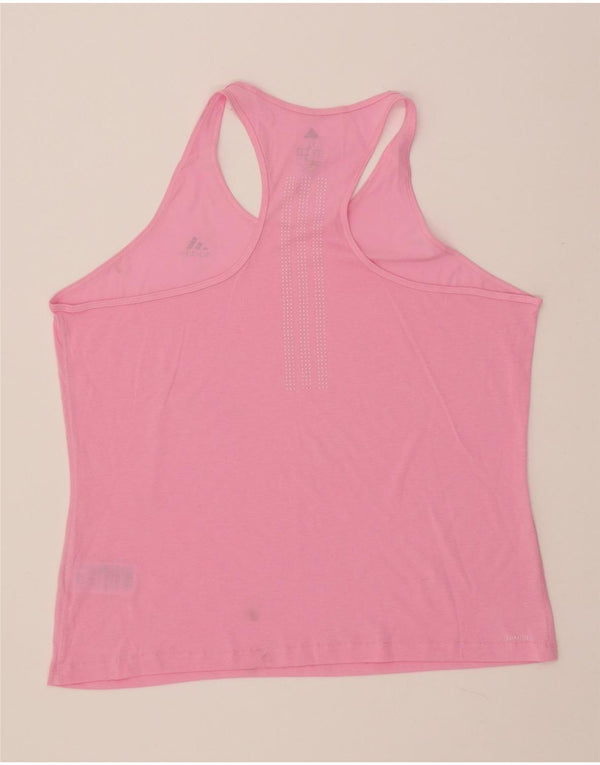 ADIDAS Γυναικείο γιλέκο Climalite Top UK 20/22 XL Pink Polyester
