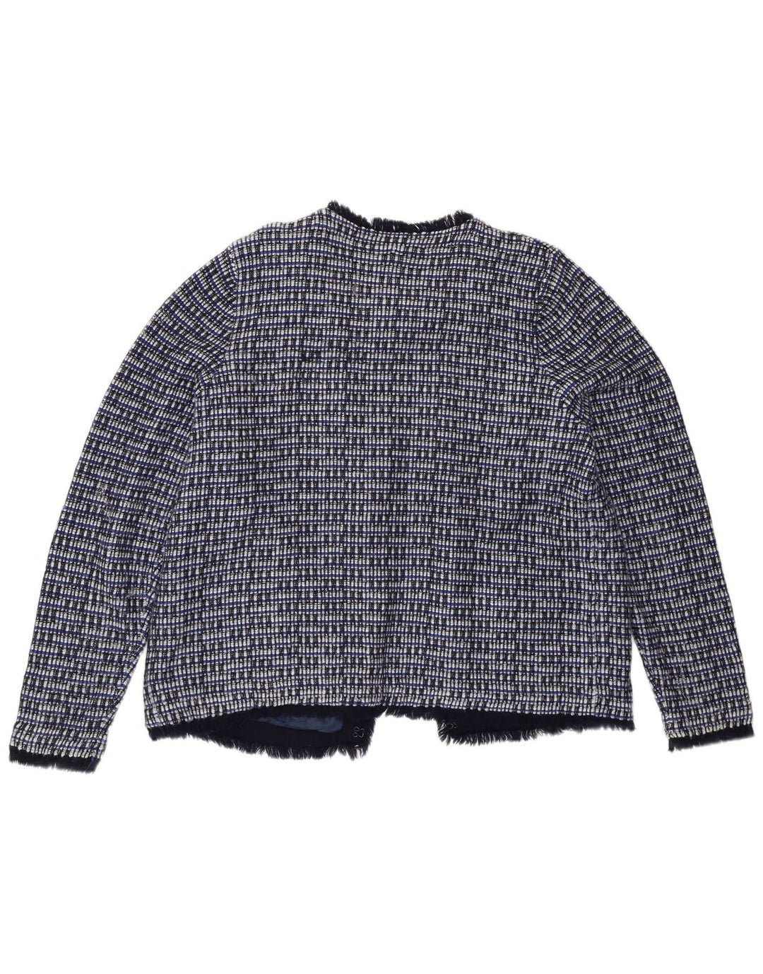 J. Crew Γυναικείο Σακάκι Μπουφάν UK 18 XL Blue Check Wool