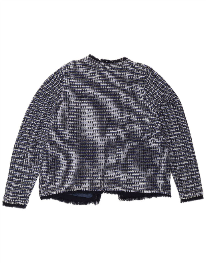 J. Crew Γυναικείο Σακάκι Μπουφάν UK 18 XL Blue Check Wool