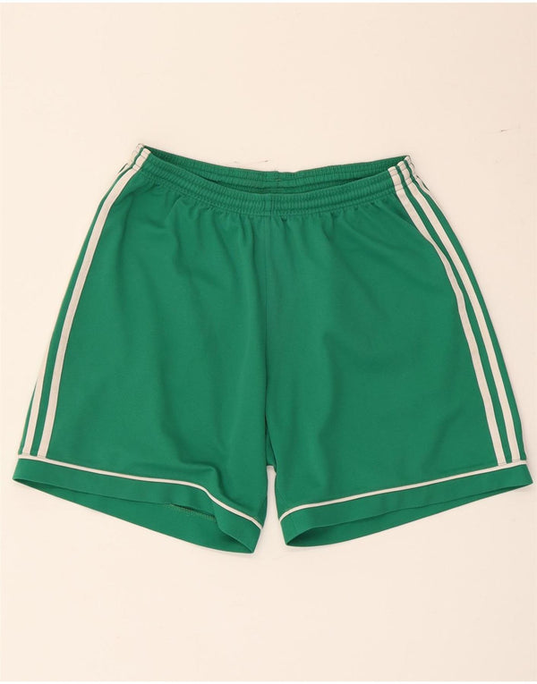 Ανδρικό αθλητικό σορτς Adidas Climalite από μεσαίο πράσινο πολυεστέρα