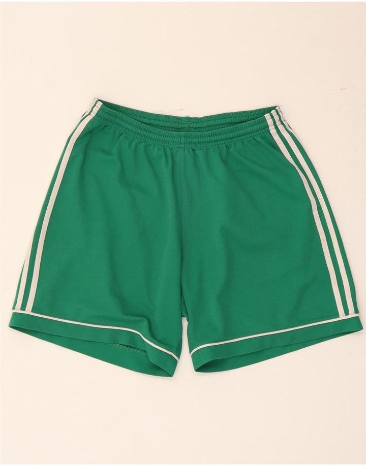 Ανδρικό αθλητικό σορτς Adidas Climalite από μεσαίο πράσινο πολυεστέρα