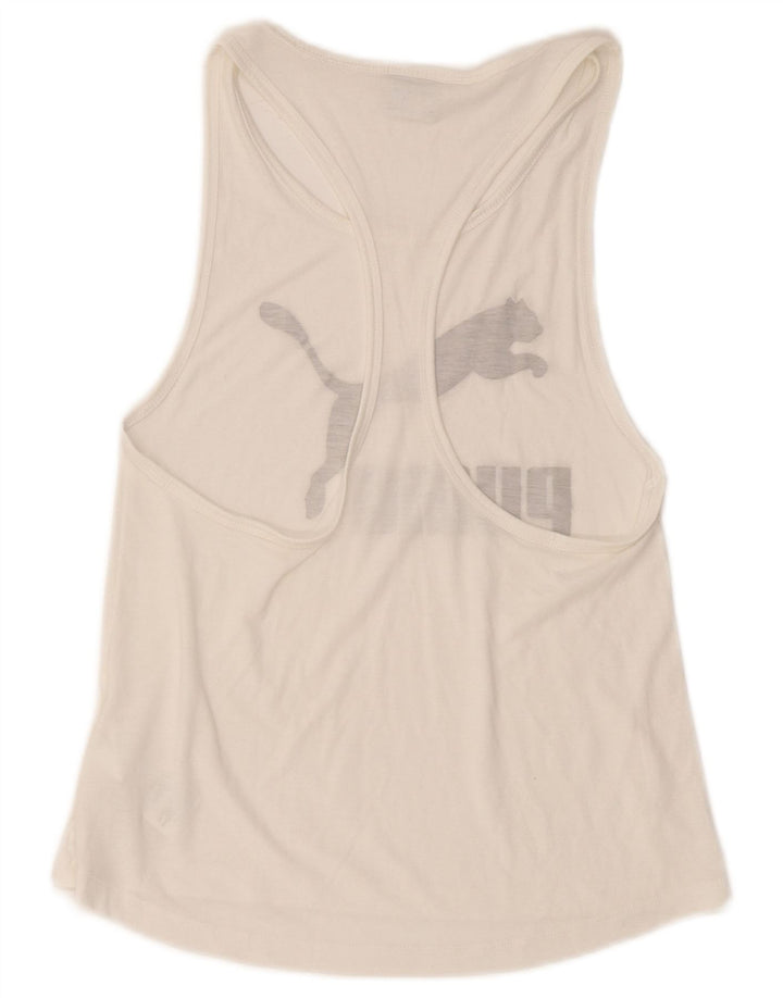 Γυναικείο γραφικό γιλέκο Puma Top UK 10 Small White Polyester