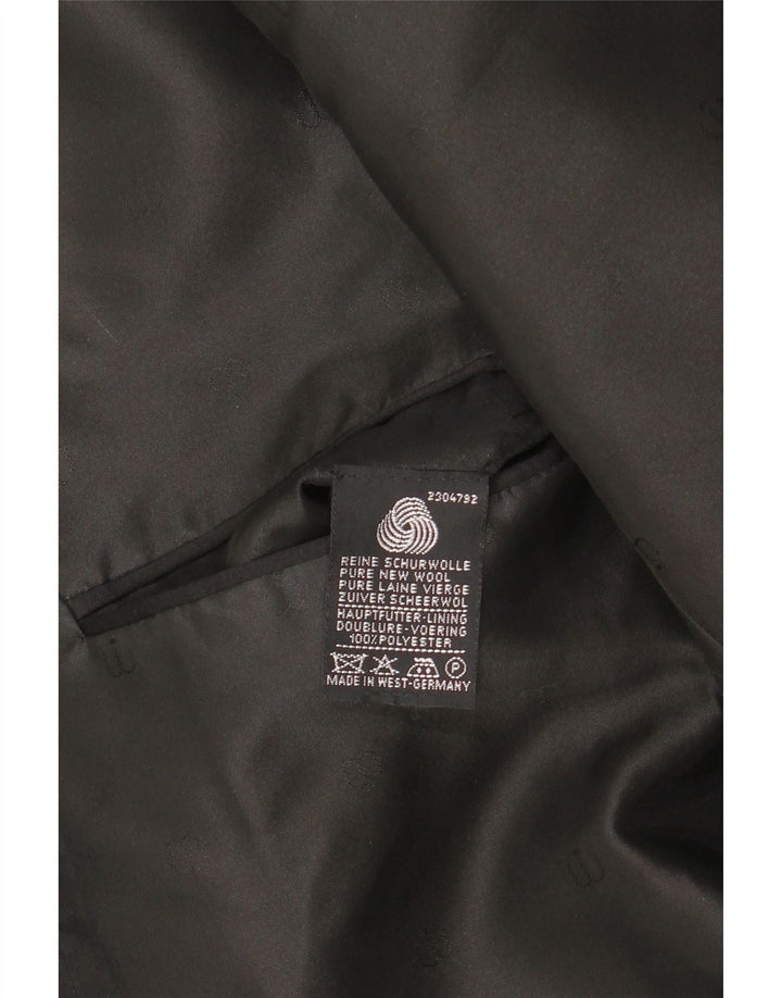 Vintage Ανδρικό σακάκι 1 κουμπιού Blazer UK 38 Medium Black New Wool