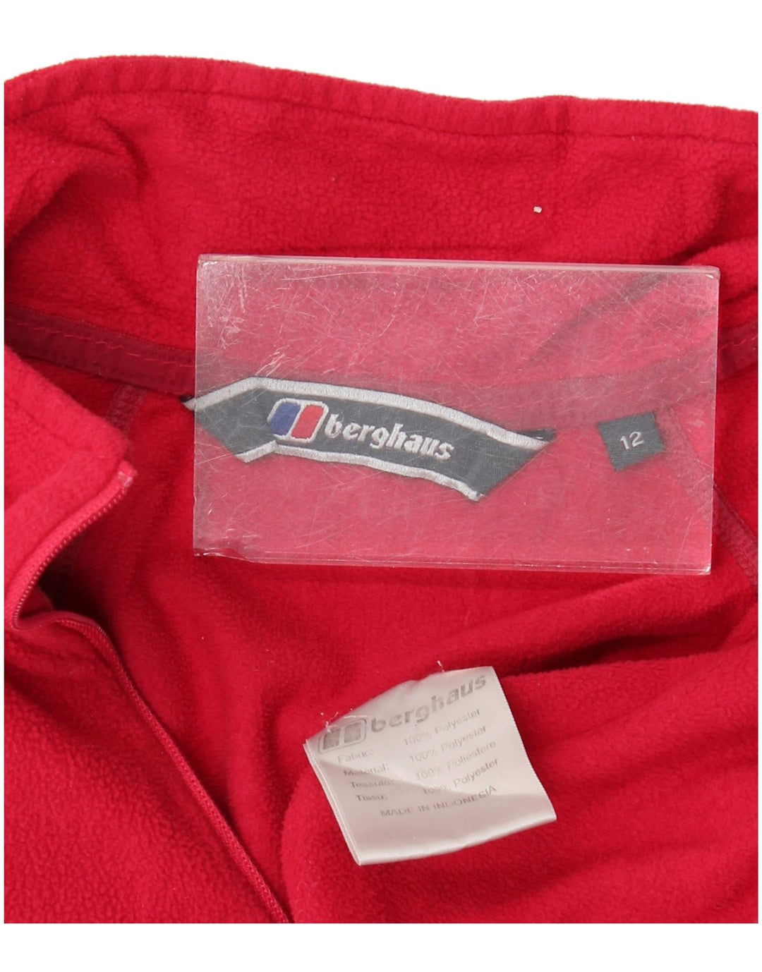 BERGHAUS Γυναικείο φερμουάρ φλις λαιμόκοψη UK 12 μεσαίο ροζ πολυεστέρας