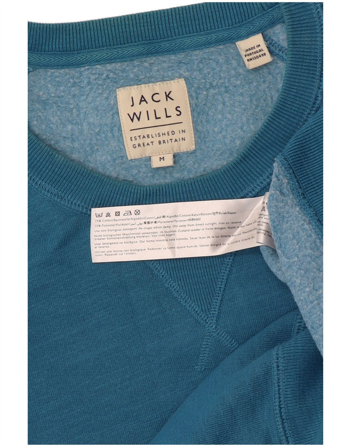 Ανδρικό γραφικό φούτερ Jack Wills, μεσαίο μπλε βαμβακερό