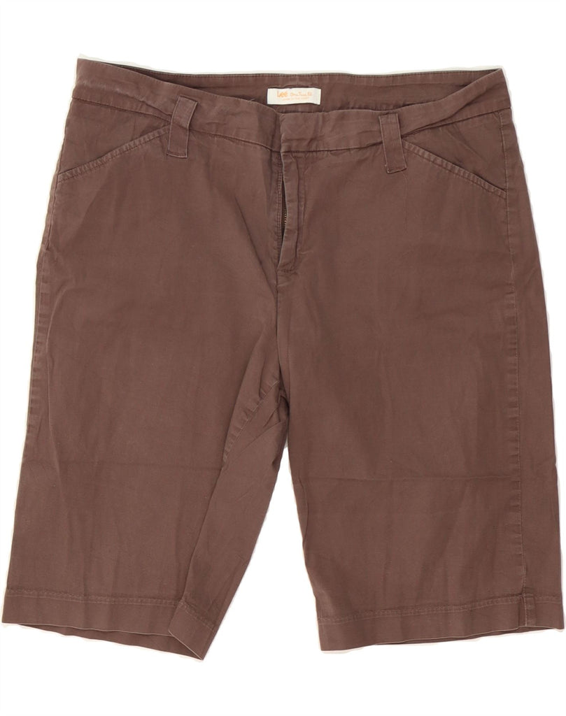 LEE Womens Casual Shorts US 16 2XL W38  Brown Cotton Vintage Lee and Second-Hand Lee from Messina Hembry 