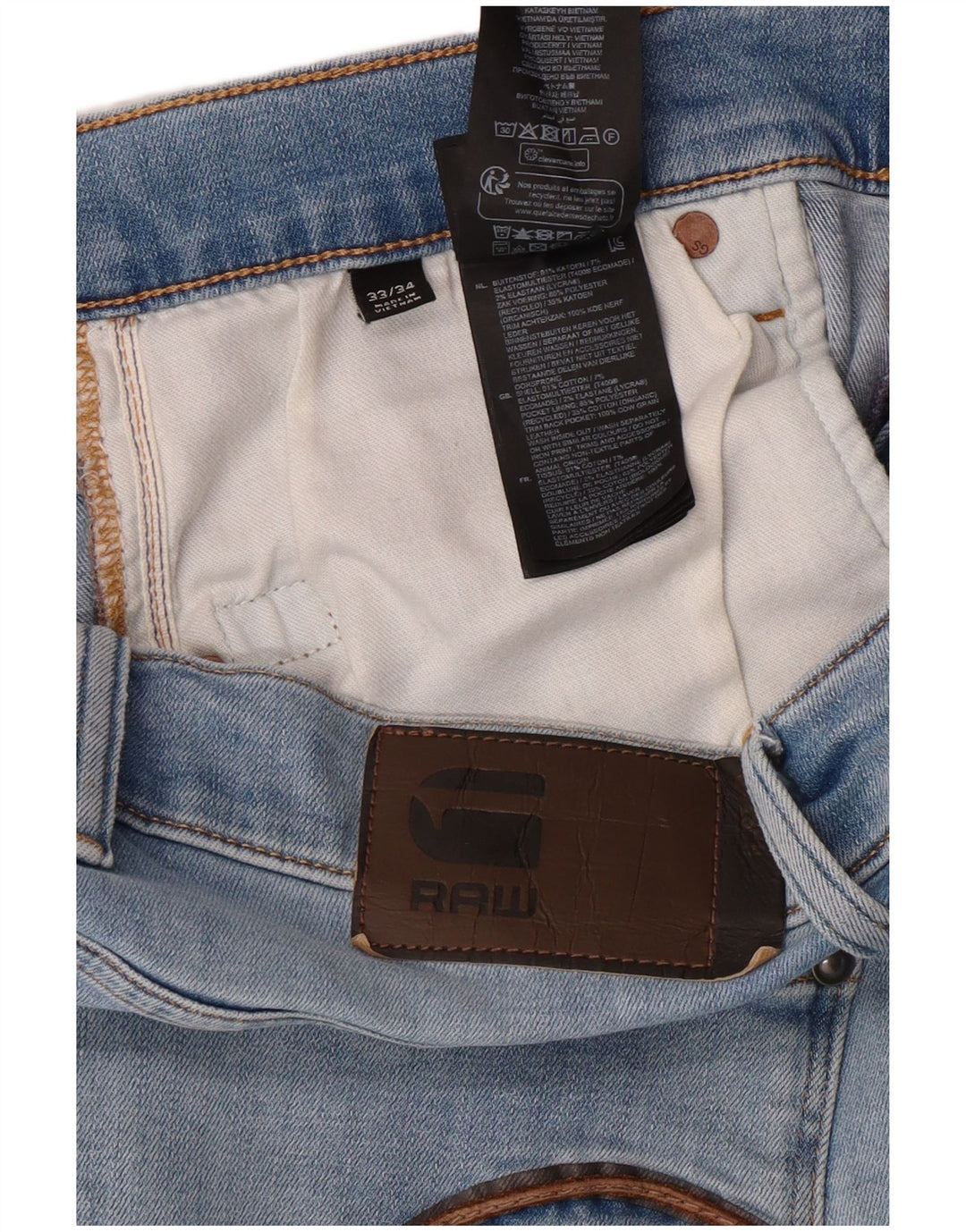 Ανδρικό Skinny Jeans G-STAR W33 L34 Μπλε βαμβακερό