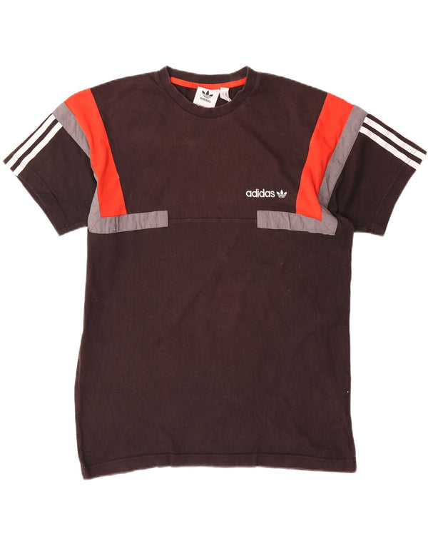 Ανδρικό T-Shirt Adidas Top Medium Black Colourblock Βαμβακερό