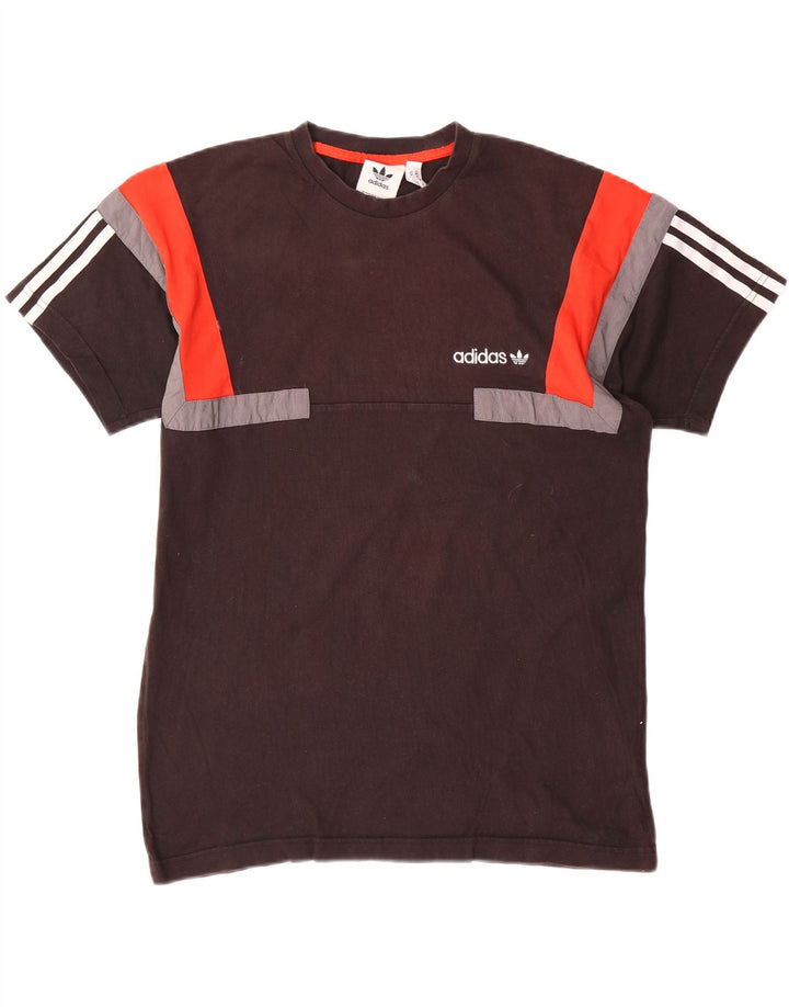 Ανδρικό T-Shirt Adidas Top Medium Black Colourblock Βαμβακερό