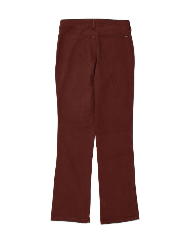 LEE Womens Bootcut Casual Trousers W32 L33 Brown Cotton Vintage Lee and Second-Hand Lee from Messina Hembry 