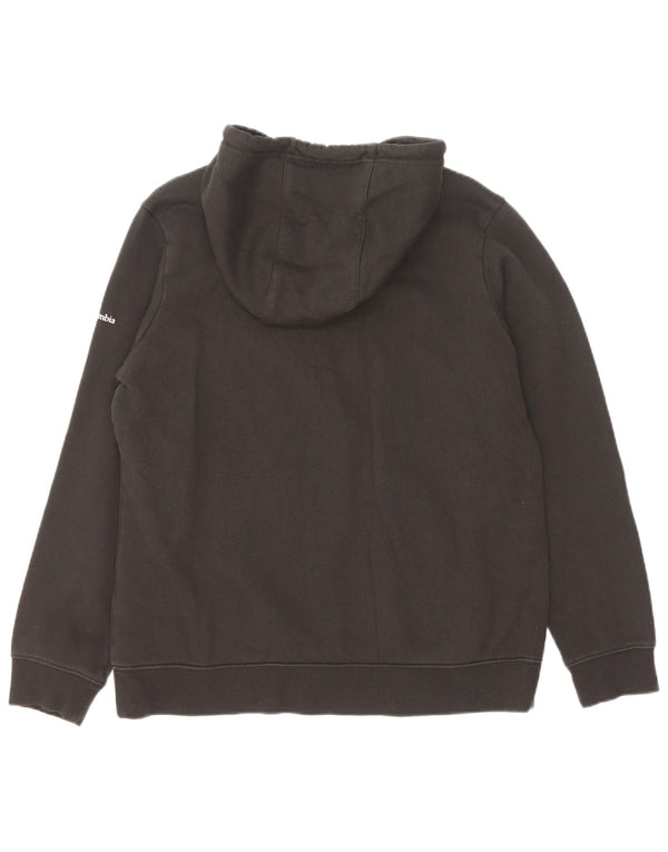 Columbia Γυναικείο Γραφικό Hoodie Jumper UK 16 μεγάλο μαύρο βαμβακερό