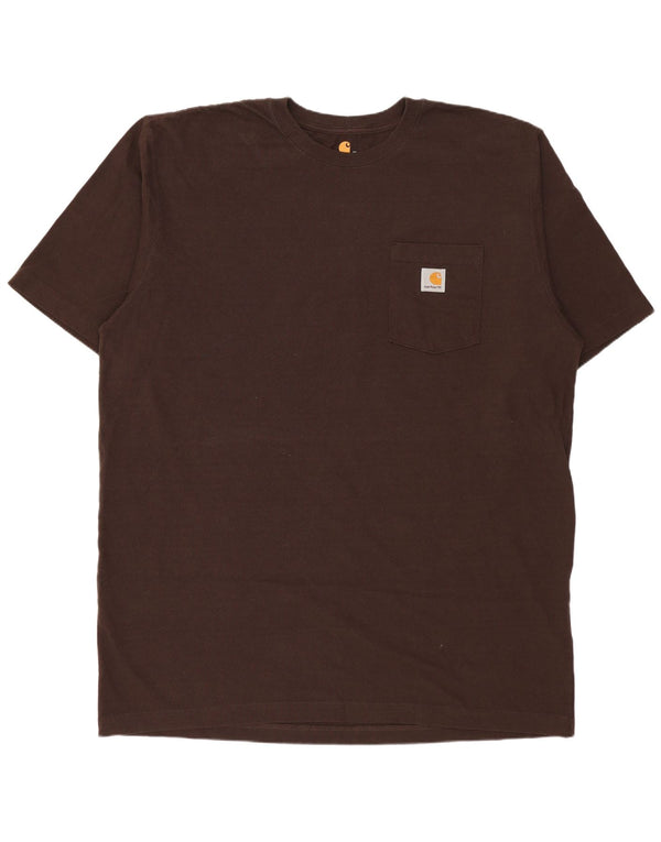 Ανδρικό T-Shirt Carhartt Tall Original Fit Top XL καφέ βαμβακερό