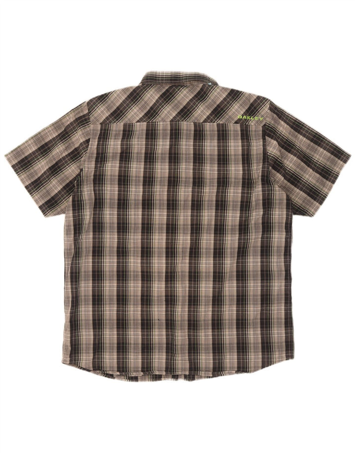 Ανδρικό κοντομάνικο πουκάμισο Oakley XL Grey Check