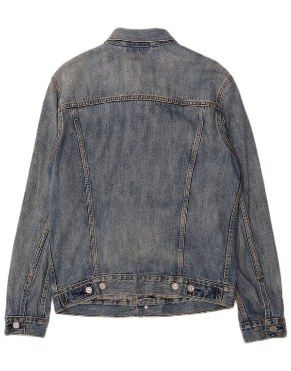 Ανδρικό τζιν μπουφάν Levi's UK 38 Medium Blue Cotton
