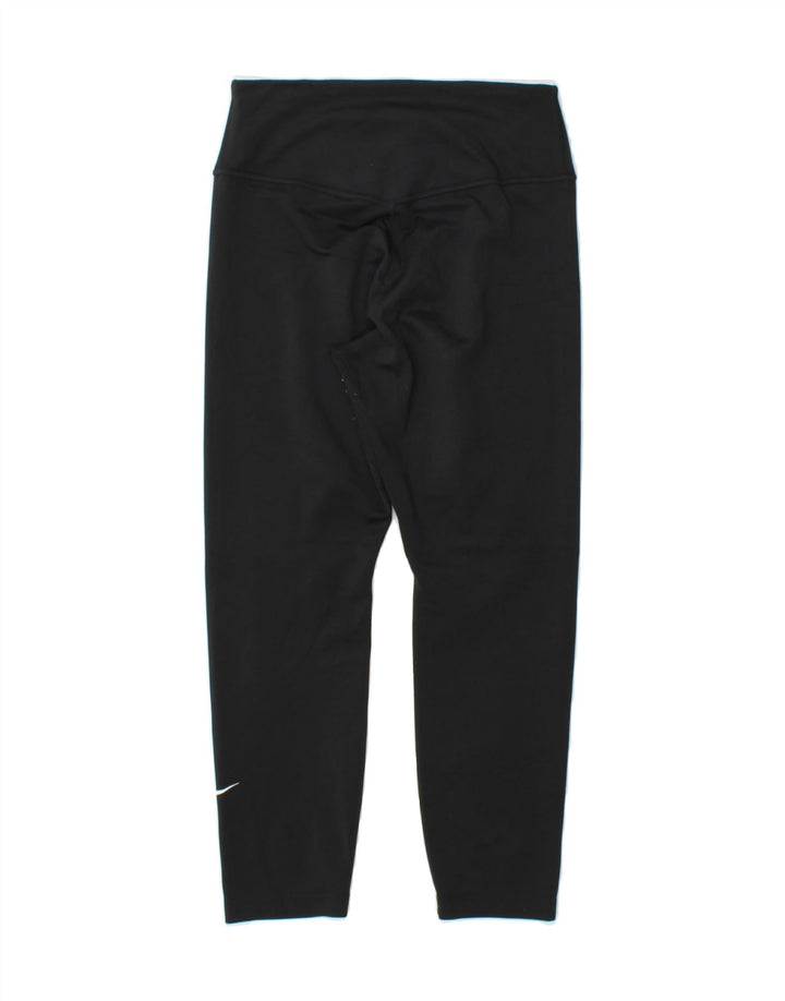 NIKE Womens Dri Fit Capri Leggings Small Black Polyester Vintage Nike and Second-Hand Nike from Messina Hembry 
