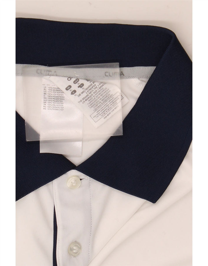 Adidas Ανδρικό πουκάμισο Polo XL Λευκό πολυεστέρας