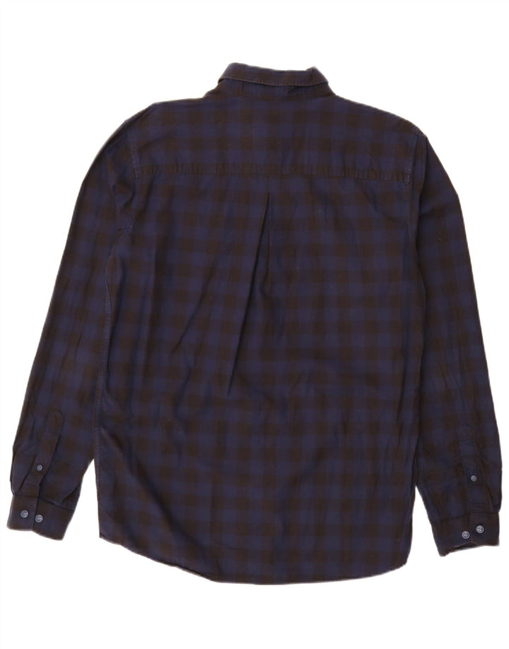 JACK & JONES Ανδρικό πουκάμισο Slim Fit μεγάλο μαύρο βαμβακερό Gingham