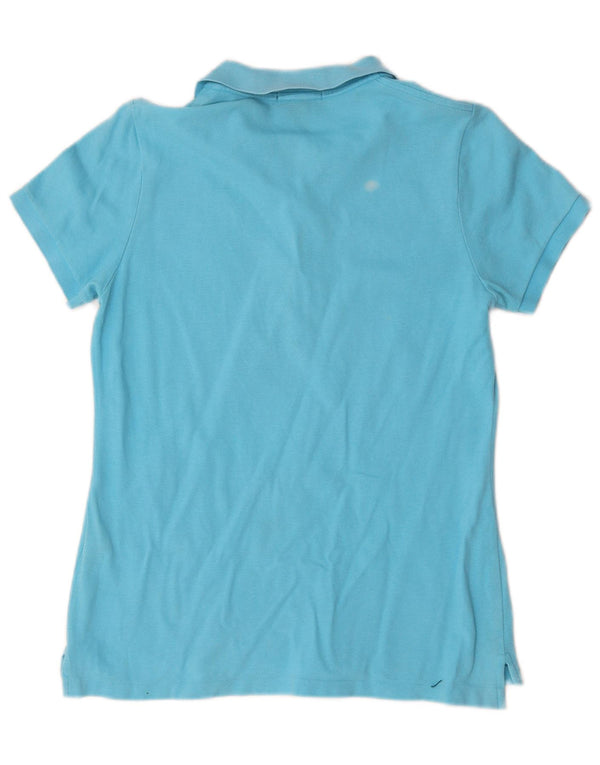 Ralph Lauren Γυναικείο Skinny Polo πουκάμισο UK 14 μεγάλο μπλε βαμβακερό