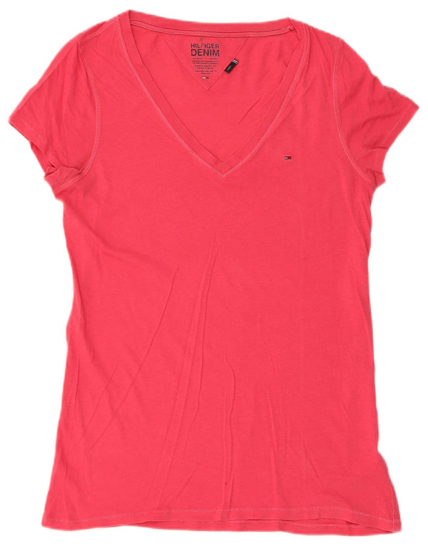Tommy Hilfiger Γυναικείο T-Shirt Top UK 14 Large Pink