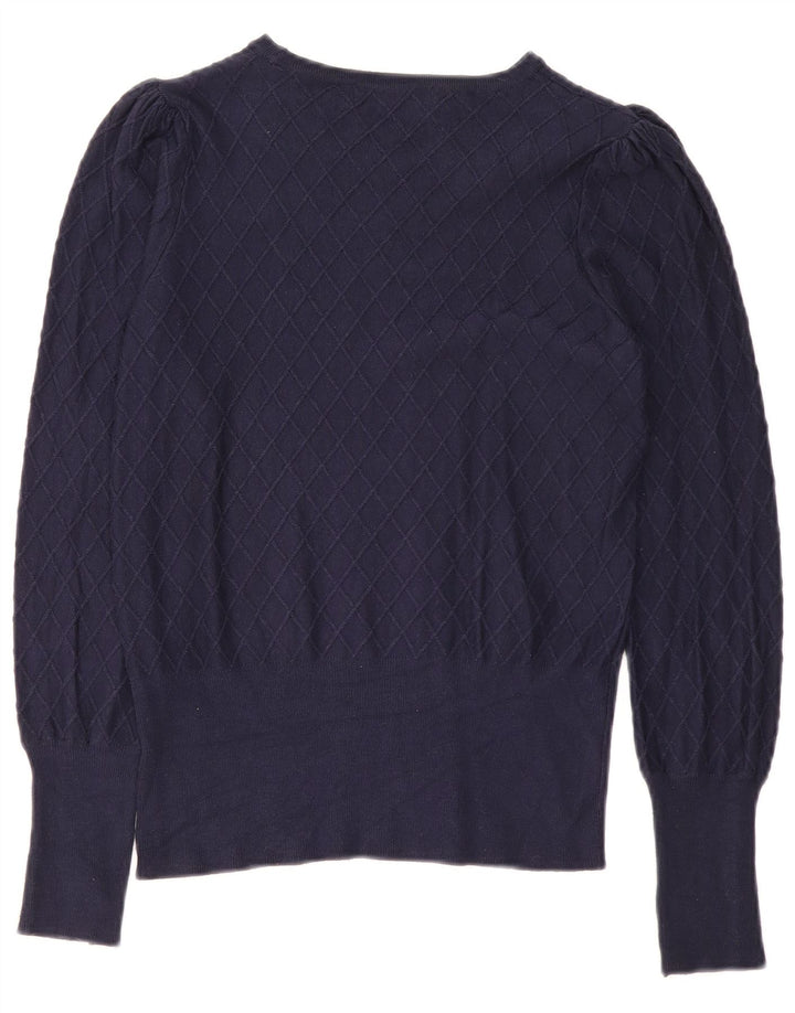 Marks & Spencer Γυναικείο πουλόβερ με λαιμό σκάφος UK 8 Small Navy Blue