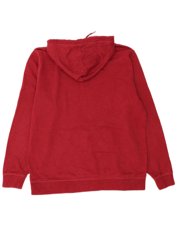 Penguin Mens Hoodie Jumper XL Βουργουνδίας Βαμβακερό