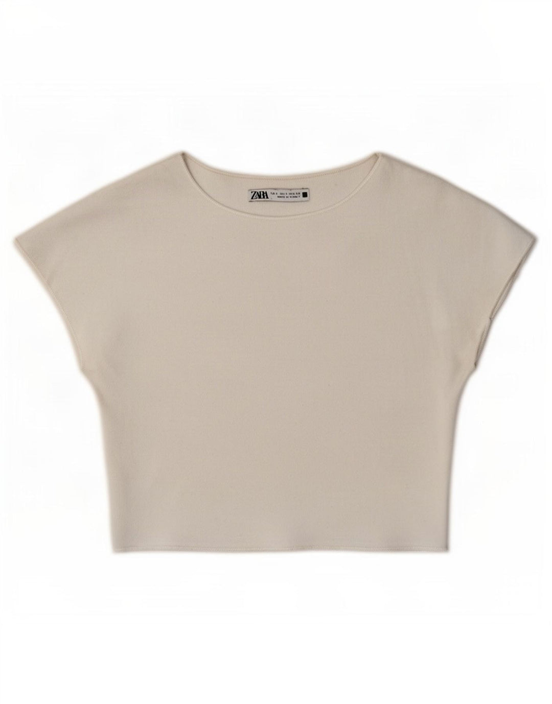 Zara Γυναικεία Μπλούζα Μπλούζας Crop UK 8 Small White