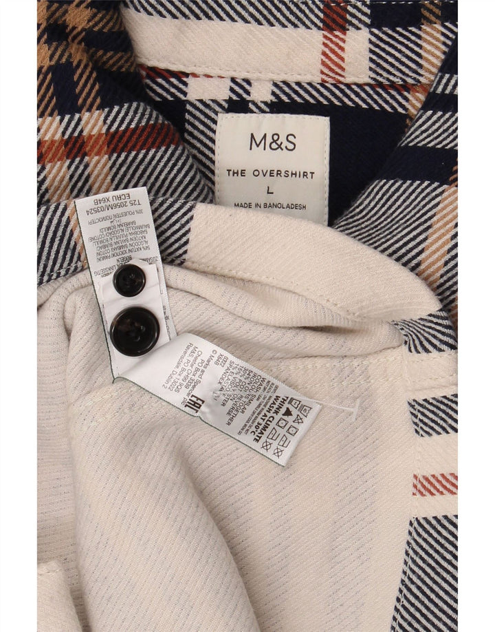 Marks & Spencer Ανδρικό πουκάμισο Φανελένιο Πουκάμισο Μεγάλο Πολύχρωμο Καρό