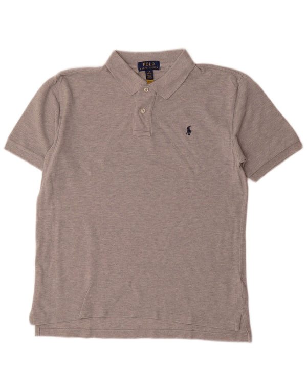 Polo Ralph Lauren Boys Polo πουκάμισο 14-15 ετών μεγάλο γκρι βαμβακερό